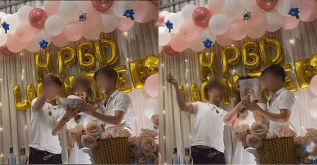 Bị người thân úp mặt vào bánh sinh nhật, cậu bé có hành động khiến tất cả sững sờ, dân mạng lại nhiệt tình ủng hộ - Ảnh 1.